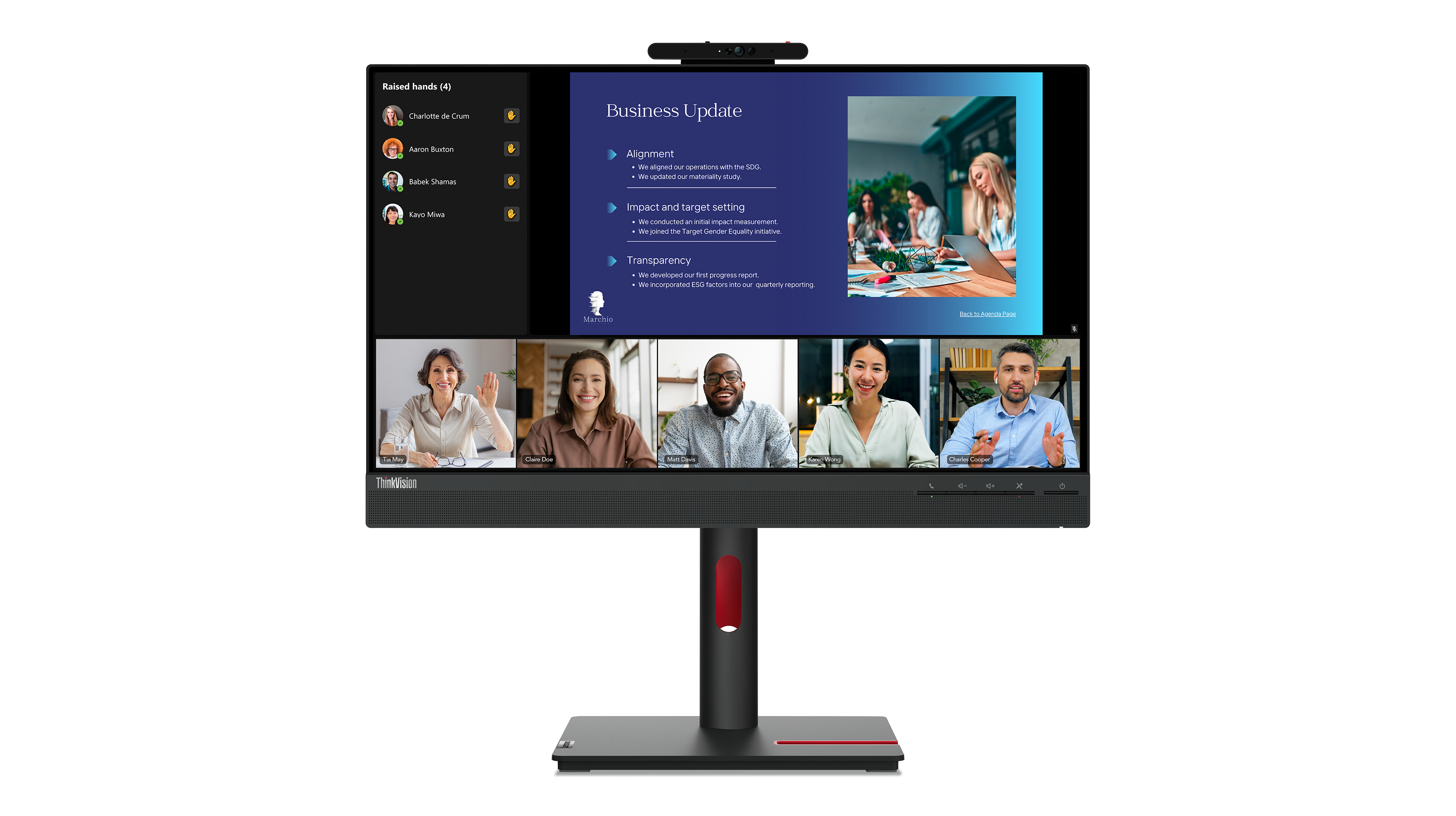 Lenovo™ ThinkVision® T24v-30 Bildschirm Modell 63D8-MAT3