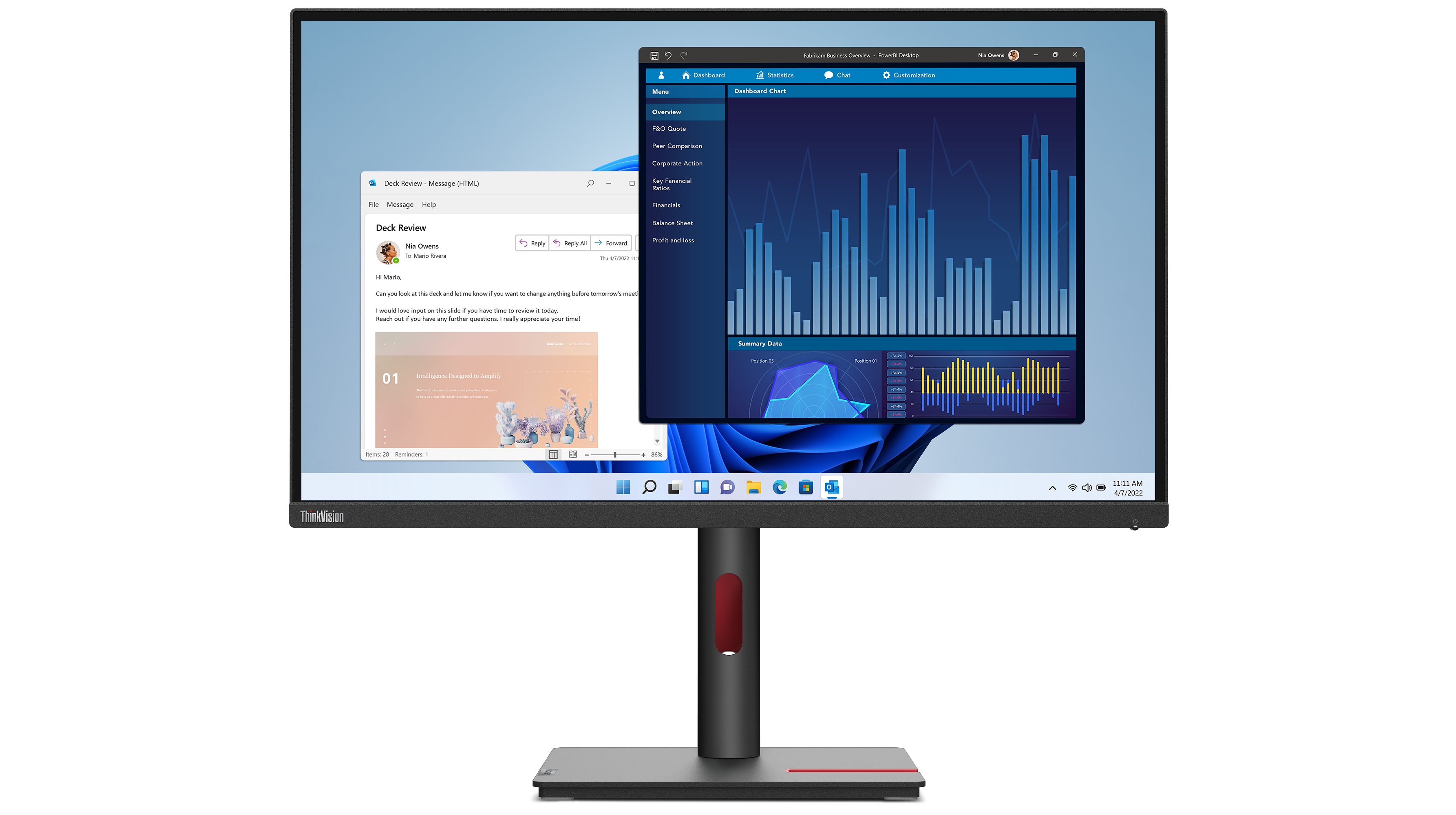 Lenovo™ ThinkVision® T27p-30 Bildschirm Modell 63A9-GAT1