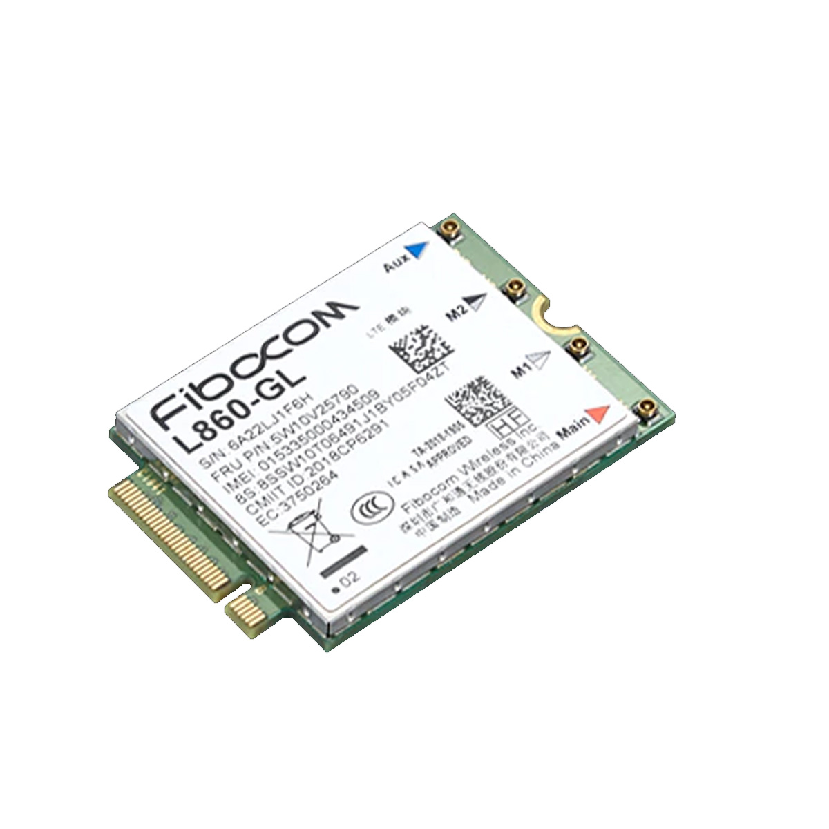 Lenovo™ ThinkPad® Fibocom L860-GL-16 XMM7560 CAT16 4G PCIE M.2 3042 WWAN  Module